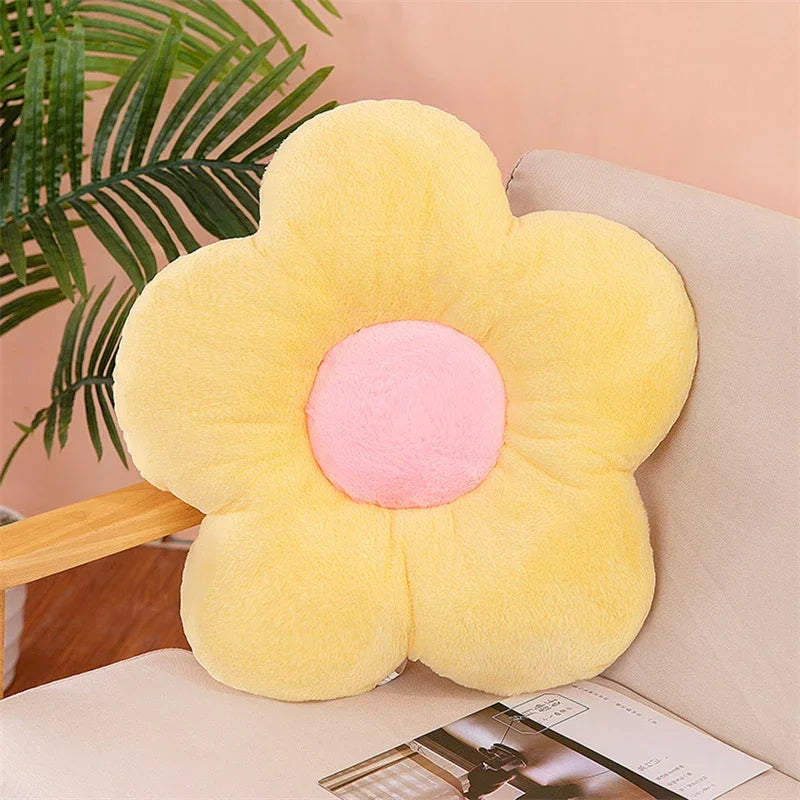 Flower Plush Pet Bed Mat – Soft Washable Cushion for Cats & Small Dogs, Cute Room Decor (30cm)