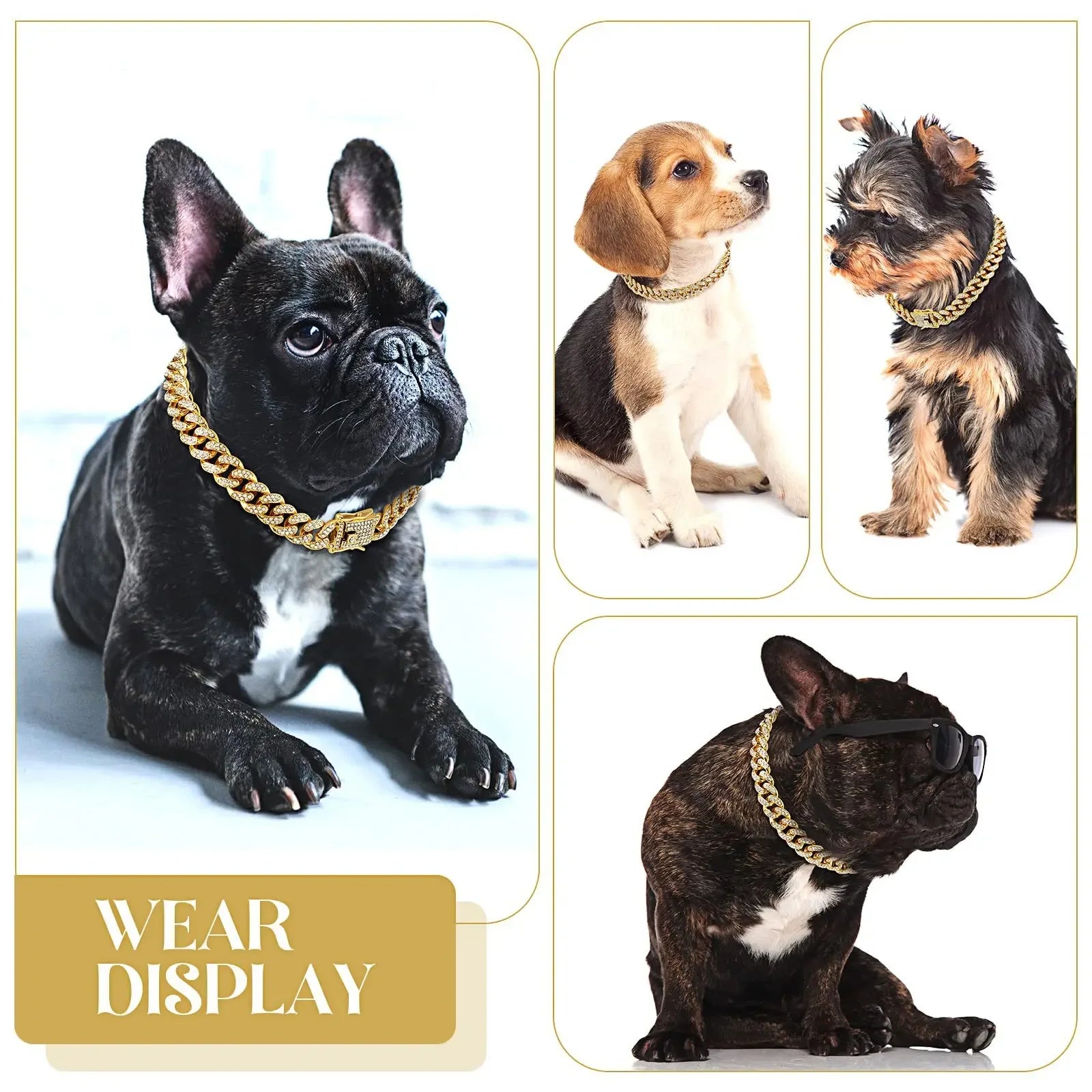 Diamond Cuban Chain Pet Necklace