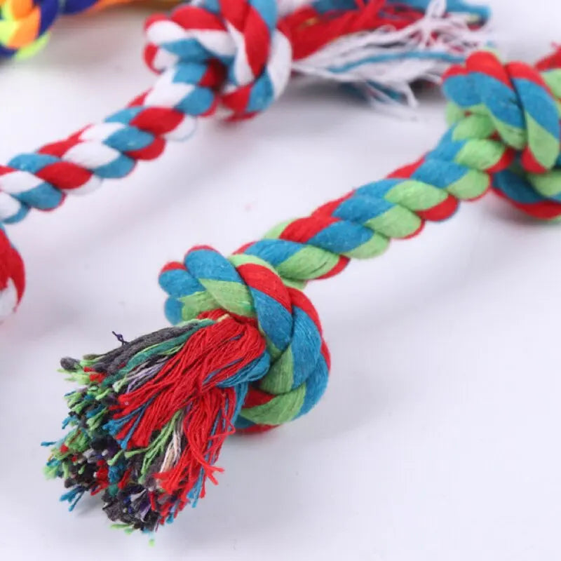 Color Knot Cotton Rope Chew