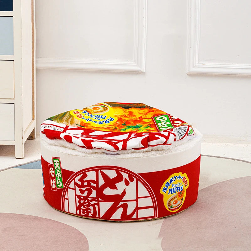 Cozy Noodle Cup Pet Bed – Plush Nest House for Cats & Small Dogs
