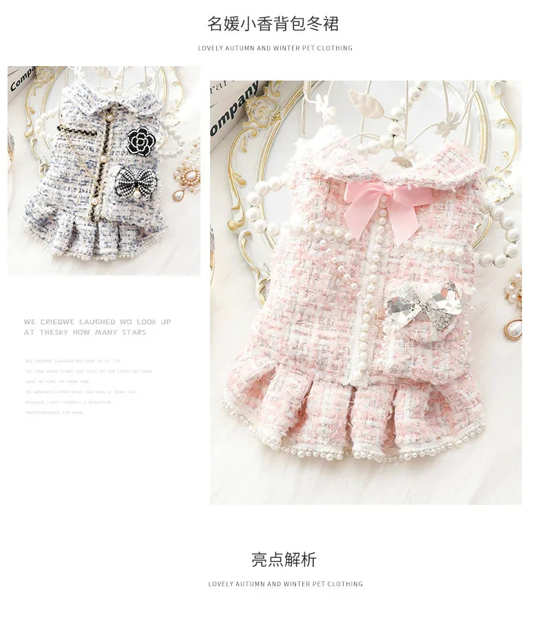 Luxury Princess Pet Dress with Matching Bag 👑✨