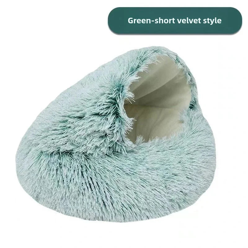Plush Shell Haven Pet Bed