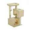 Small Cat Tree Tower with Sisal Scratching Ramp, Condo, Hammock & Top Perch