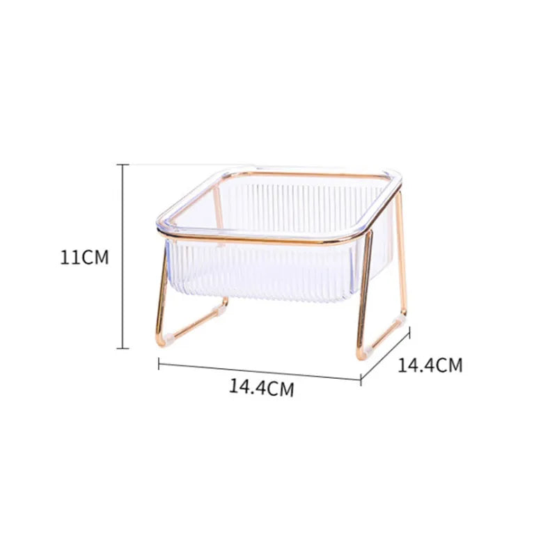 Neck-Friendly Feeding & Water Station for Cats and Dogs