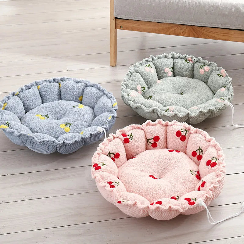2-in-1 Adjustable Pumpkin Pet Bed (Cloud Velvet Nest + Cozy Cushion) 🎃✨