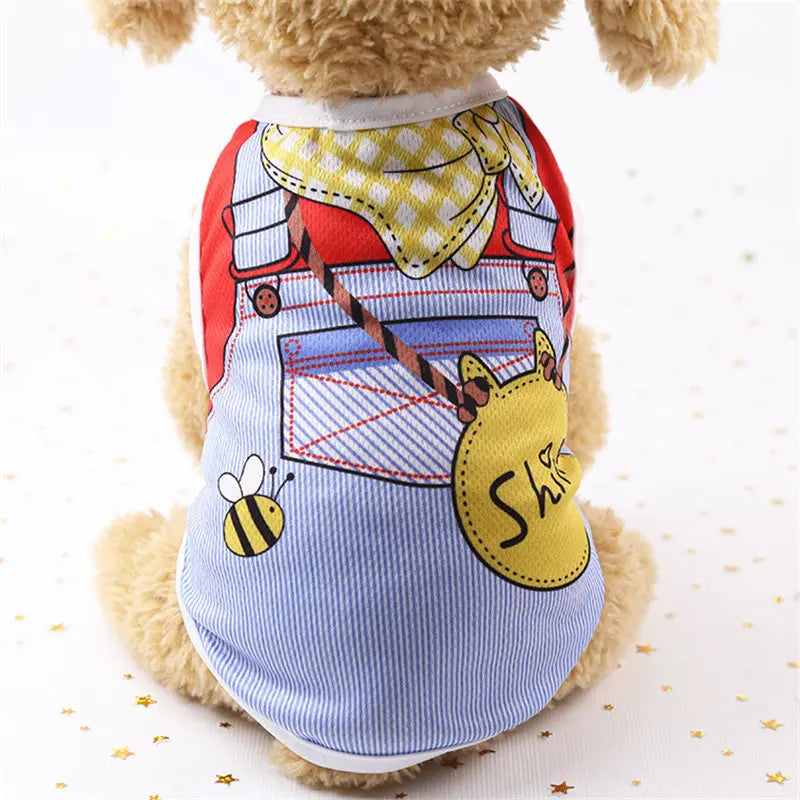 Cartoon Summer Dog Vest T-Shirt 🐶🍭