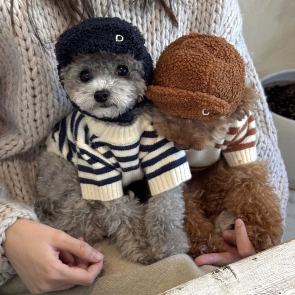Striped Wool Dog Sweater (Autumn/Winter)