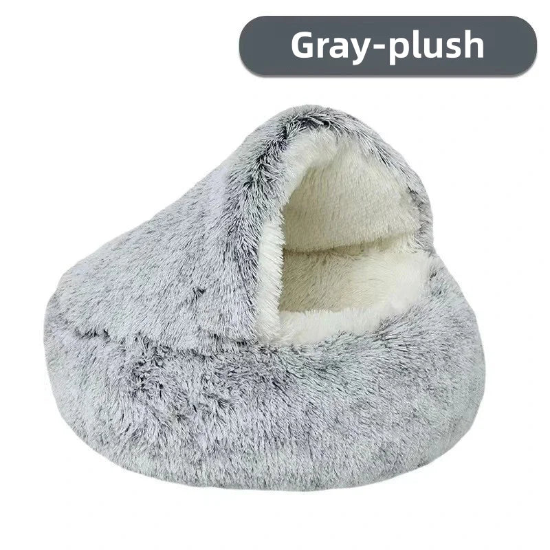 Plush Shell Haven Pet Bed