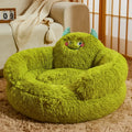Green Monster Plush Pet Bed (Warm Washable Nest for Dogs & Cats) 👾💚