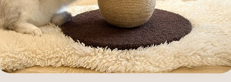 Mushroom Sisal Cat Scratching Post & Board – Vertical Scratch Pad, Durable Non-Shed Cat Scratcher