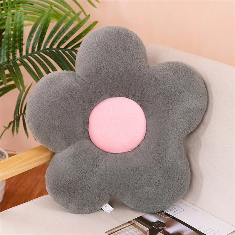 Flower Plush Pet Bed Mat – Soft Washable Cushion for Cats & Small Dogs, Cute Room Decor (30cm)