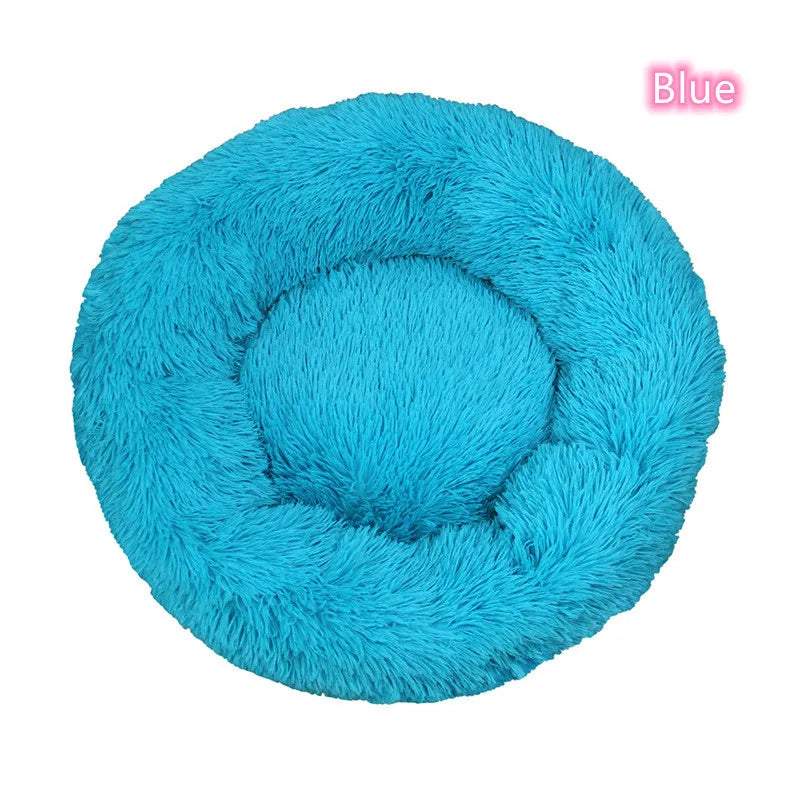 Super Soft Plush Pet Bed – Washable Calming Donut Bed for Cats & Dogs, Cozy Winter Sleeping Nest