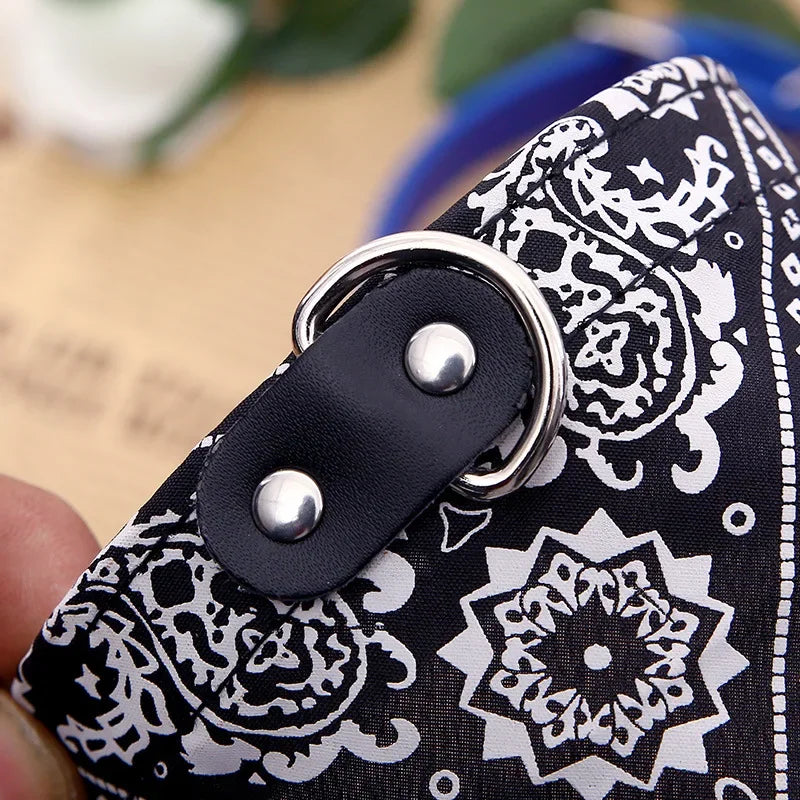 Printed Bandana Dog & Cat Collar (PU)
