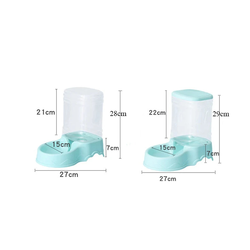 Automatic Gravity Pet Feeder & Water Bowl Set