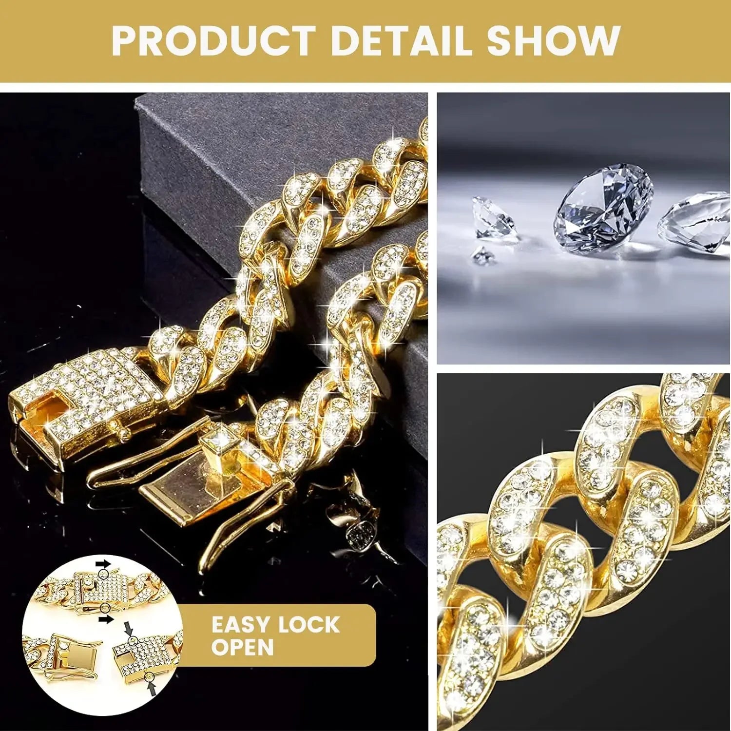 Diamond Cuban Chain Pet Necklace