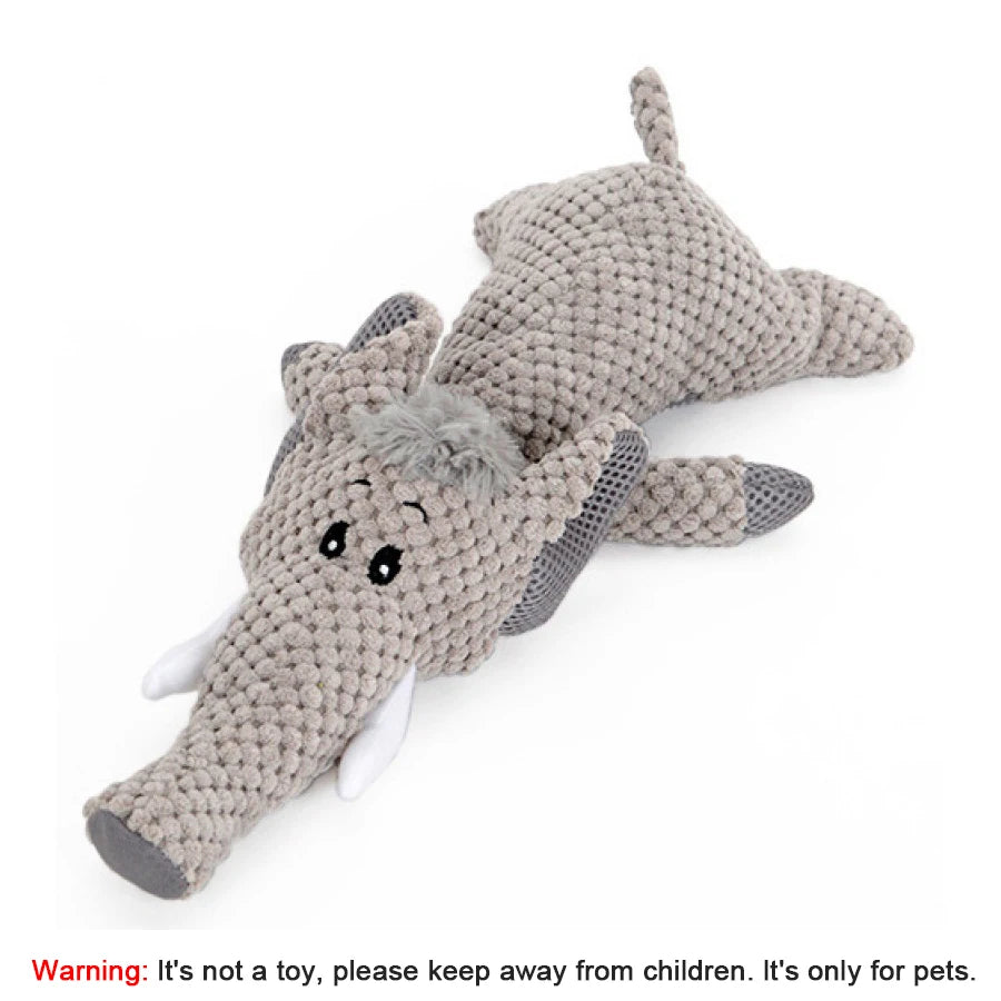 🐘Wild Pals Squeaky Plush Dog Toy