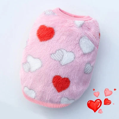 Winter Fleece Pet Vest for Small Dogs & Cats (XXS–XL)