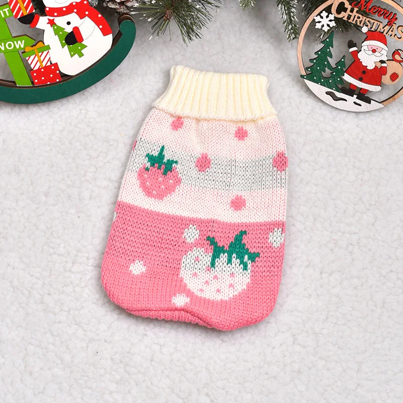 Warm Cartoon Cat Sweater for Cats & Kittens – Winter Knit Pullover
