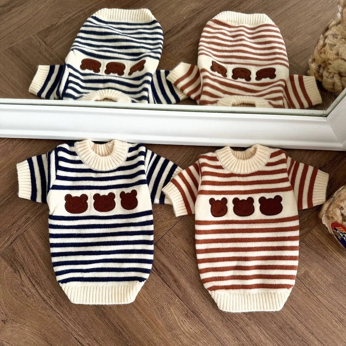 Striped Wool Dog Sweater (Autumn/Winter)