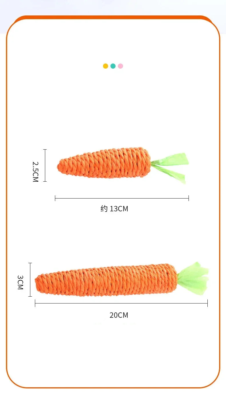 🥕Squeaky Carrot Cat Toy