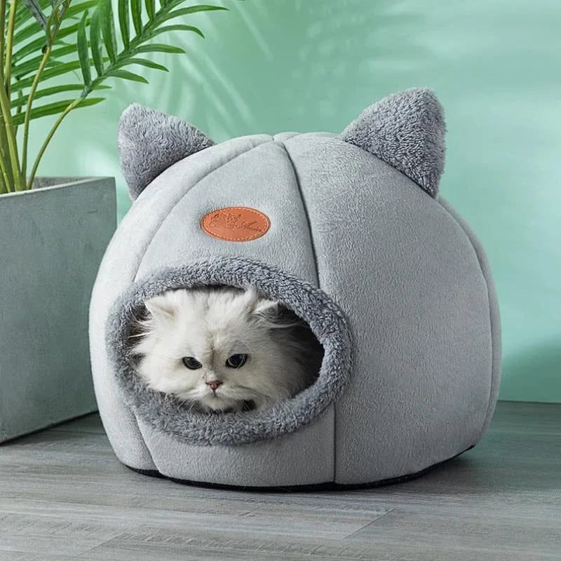 SoftNest Cozy Cat Cave Bed