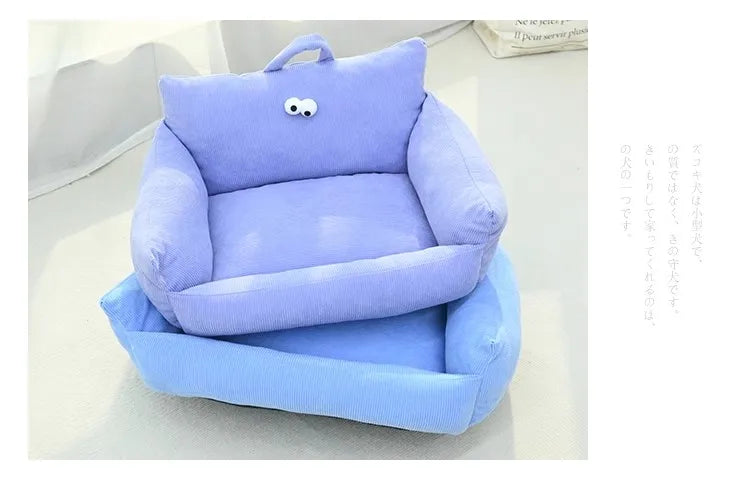 Mini Sofa Pet Bed (Cozy Linen Couch for Small Dogs & Cats) 🛋️🐾