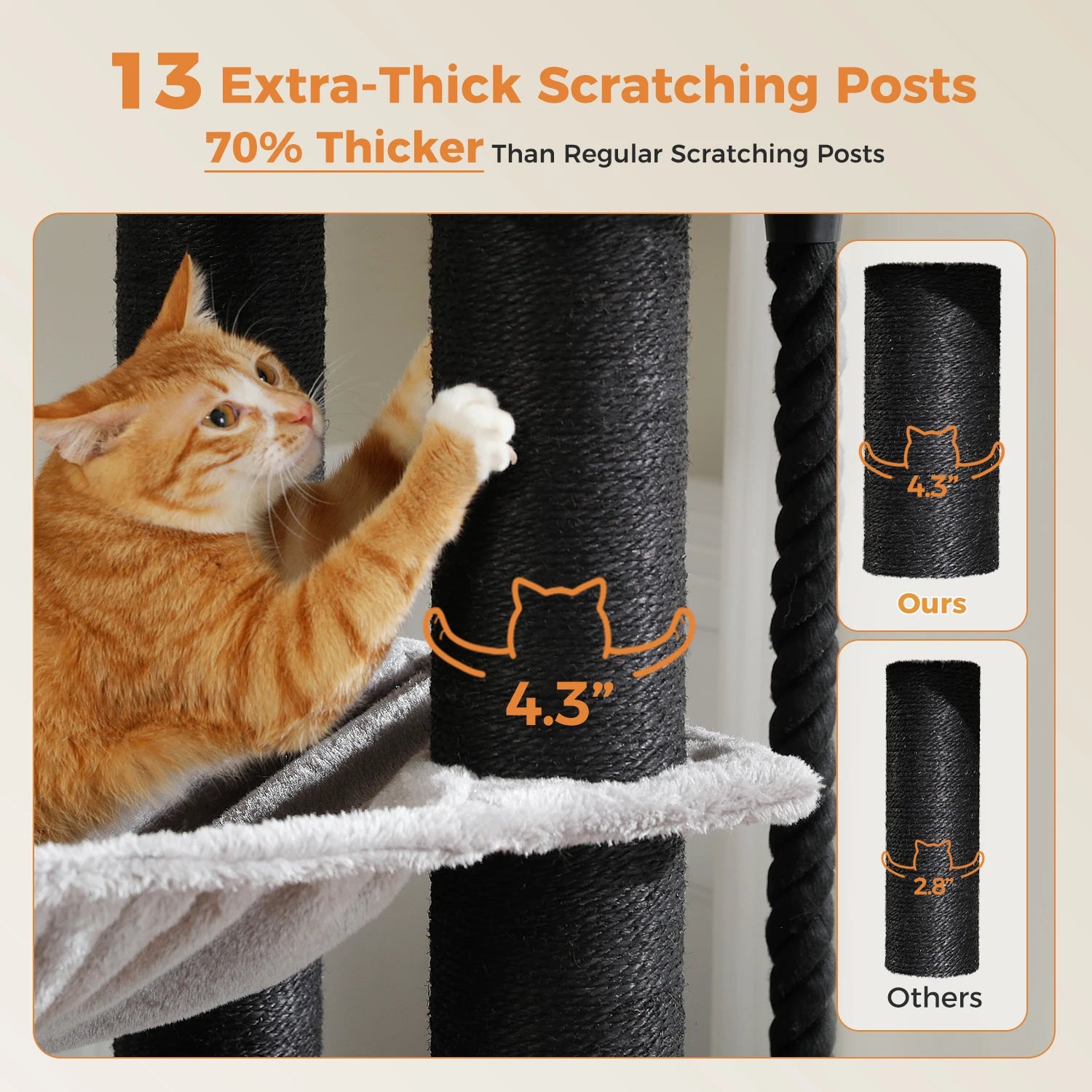 Extra-Large Climbing Tower for Big & Multi-Cat Homes