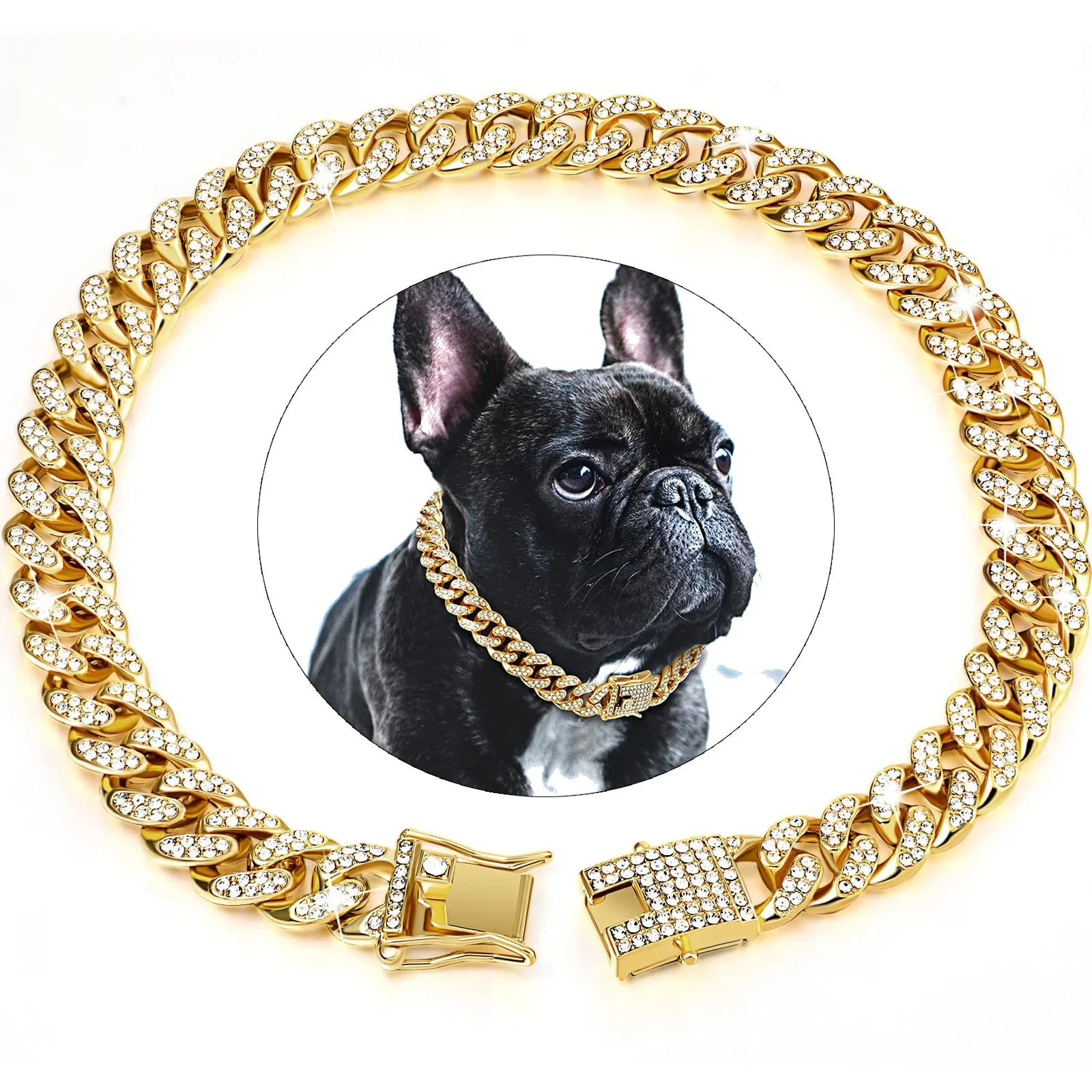 Diamond Cuban Chain Pet Necklace