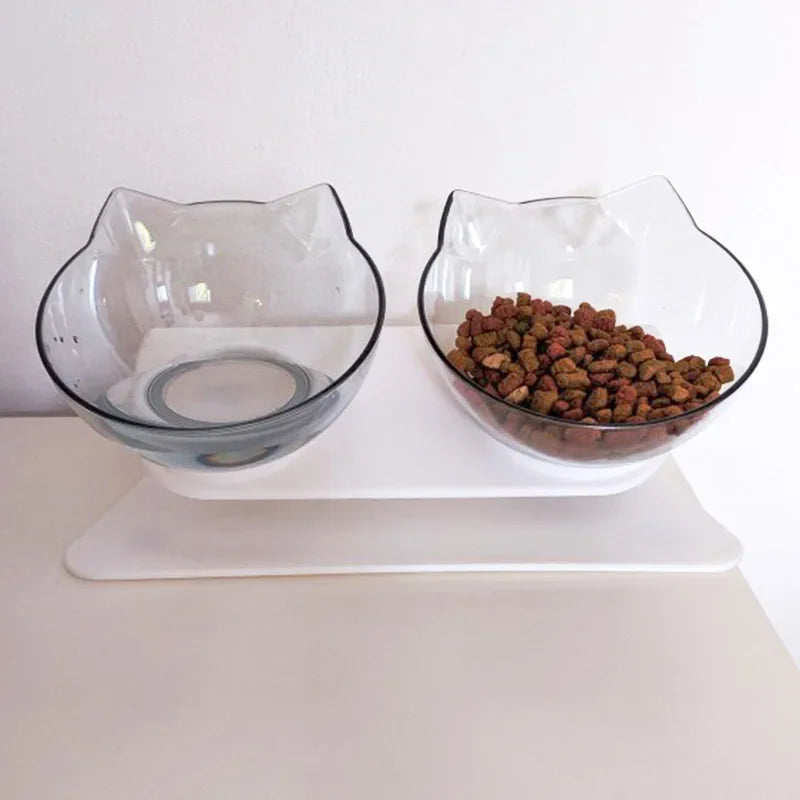 Detachable Food & Water Bowl Set for Cats & Small Dogs