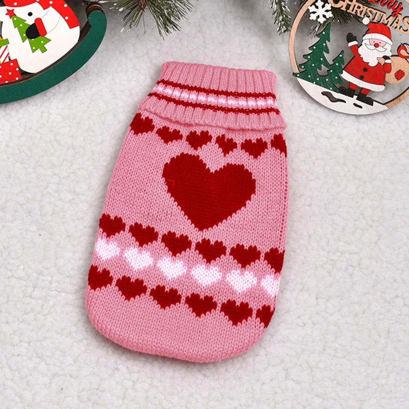 Warm Cartoon Cat Sweater for Cats & Kittens – Winter Knit Pullover