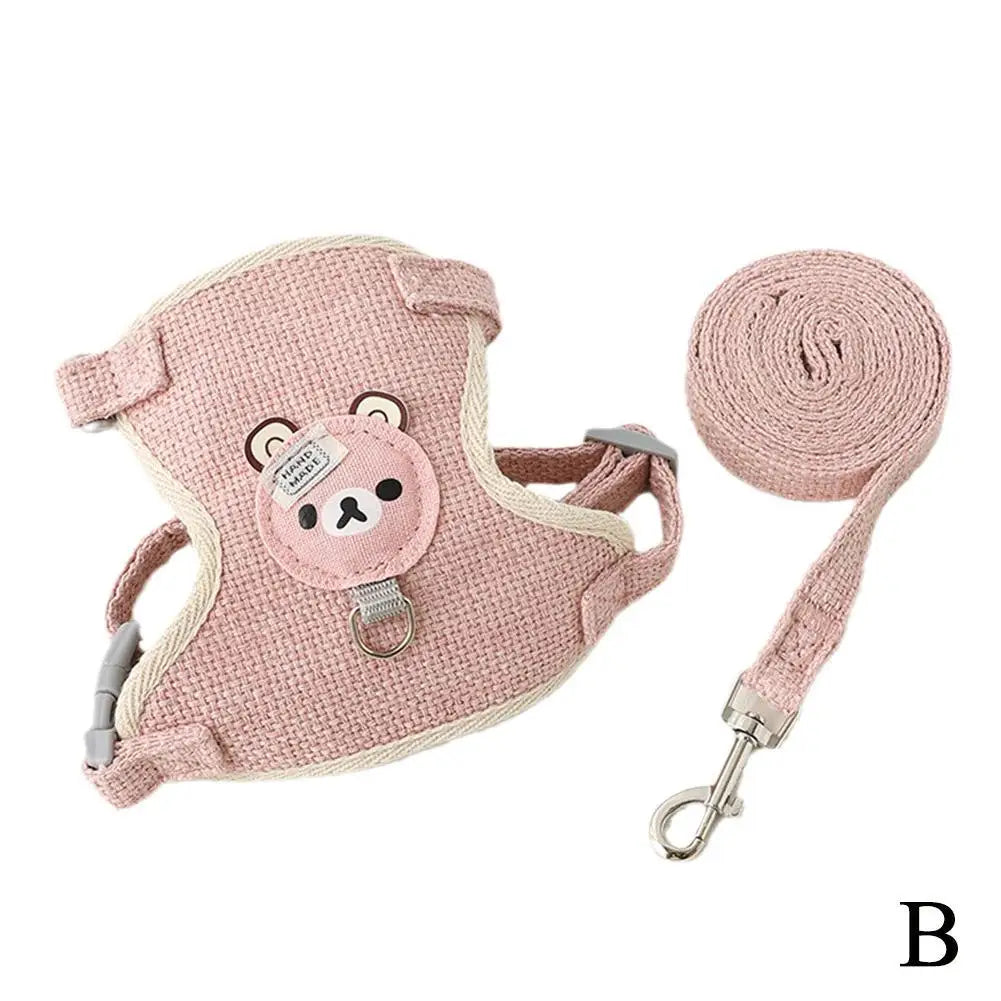 Necklace for Paws: Cozy Vest Harness + Leash Set