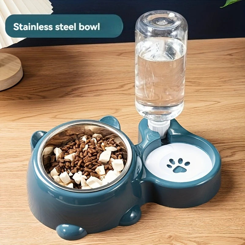 Automatic Pet Feeder & Water Dispenser (No Power Required)