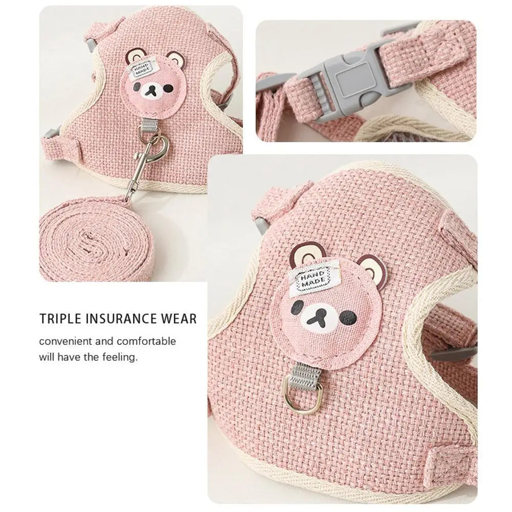 Necklace for Paws: Cozy Vest Harness + Leash Set
