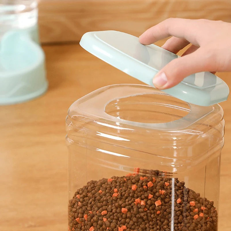 Automatic Gravity Pet Feeder & Water Bowl Set
