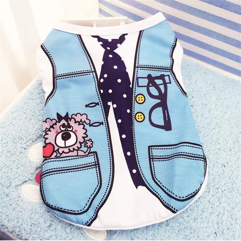 Cartoon Summer Dog Vest T-Shirt 🐶🍭