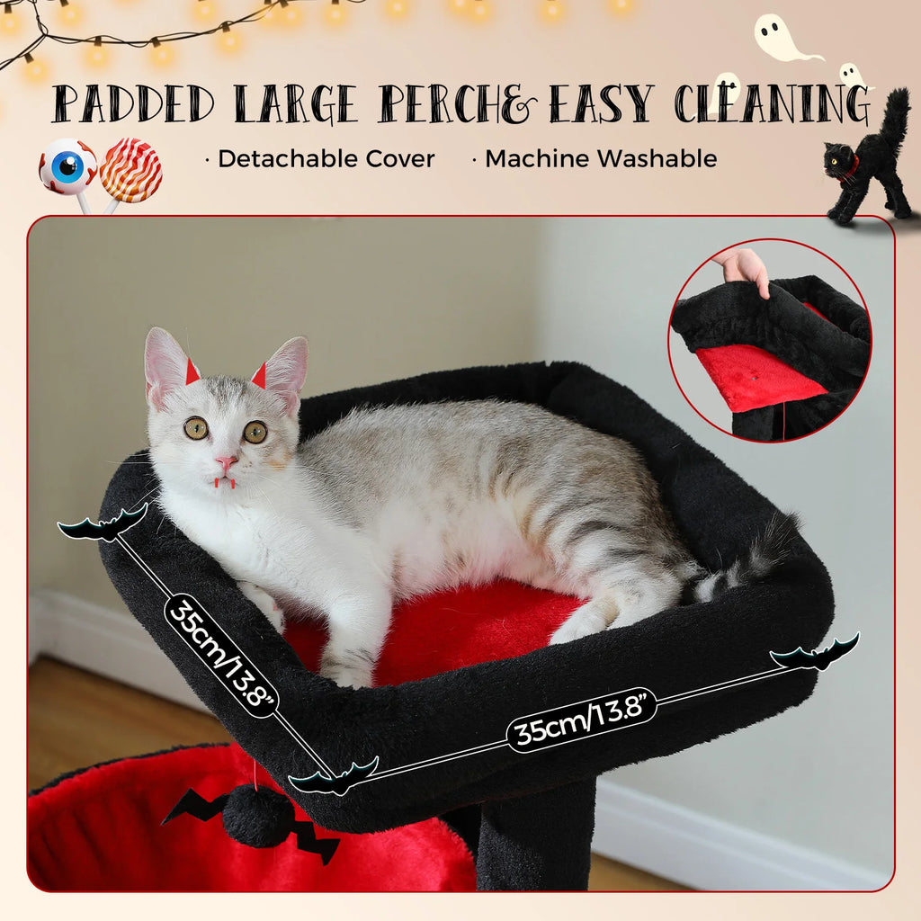 All-in-One Cozy Climbing & Resting Tower for Indoor Cats