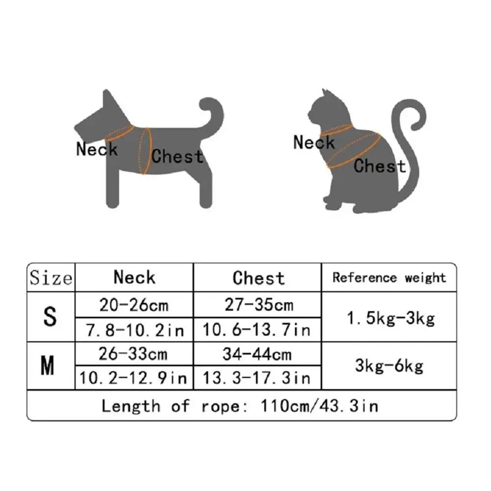 Necklace for Paws: Cozy Vest Harness + Leash Set