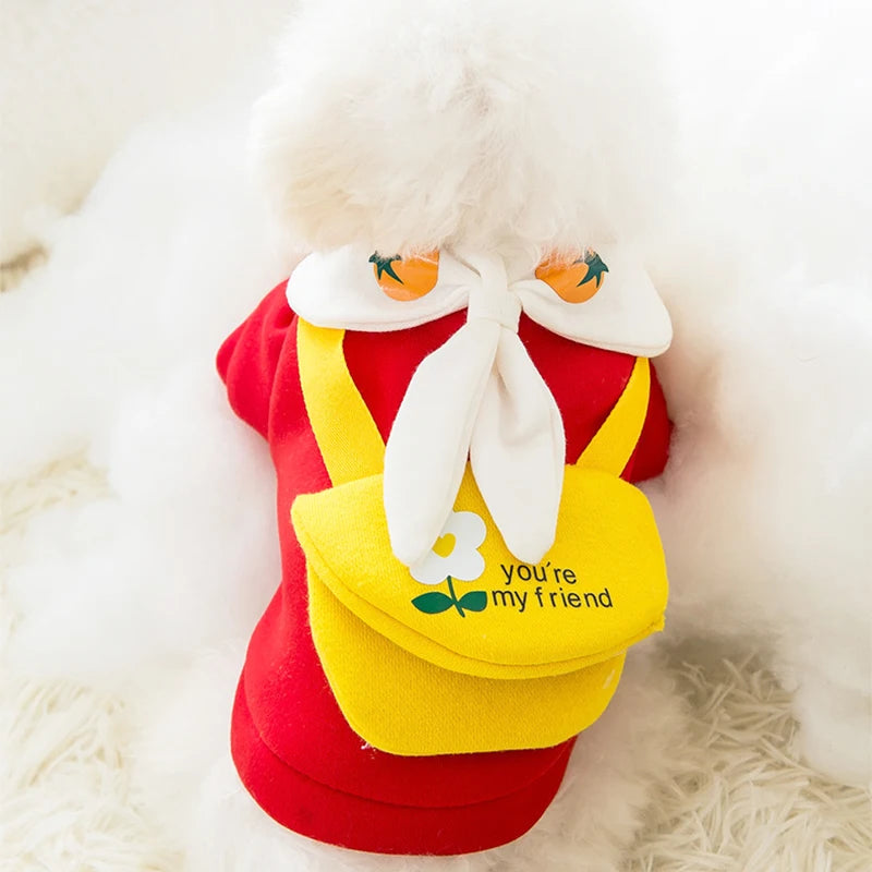 Winter Cartoon Dog Hoodie Sweatshirt (XS–XXL)