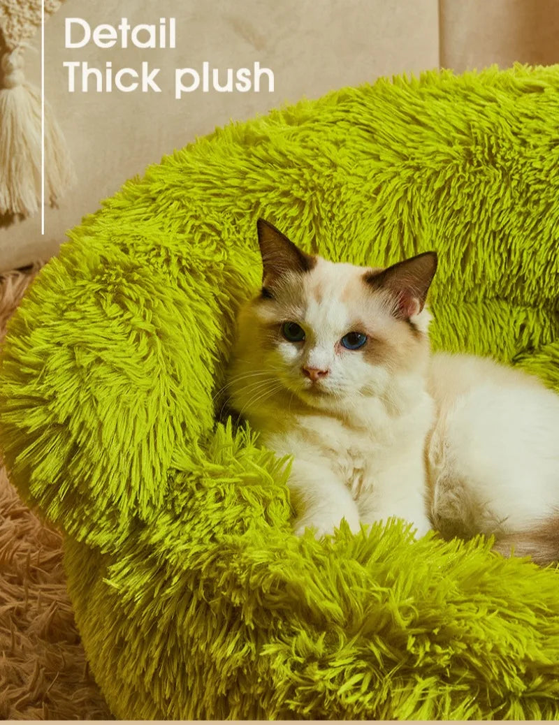 Green Monster Plush Pet Bed (Warm Washable Nest for Dogs & Cats) 👾💚