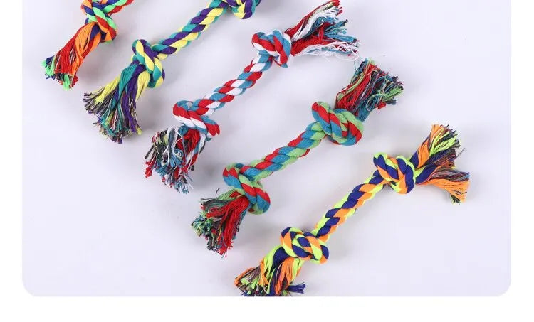 Color Knot Cotton Rope Chew