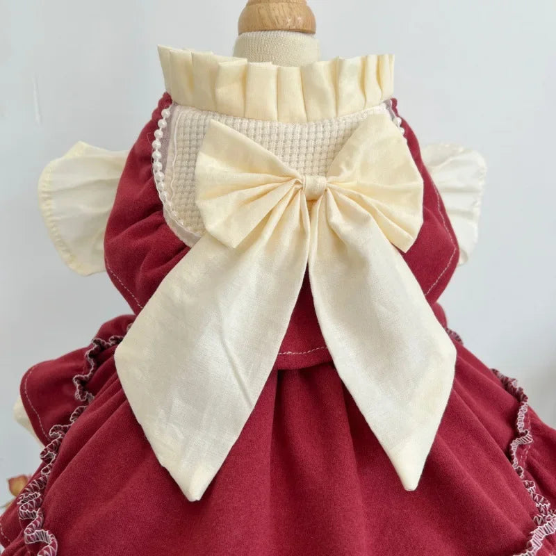 Lolita Bow Princess Dress for Cats & Small Dogs 🎀👑 (100% Cotton)