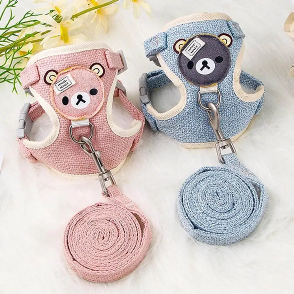 Necklace for Paws: Cozy Vest Harness + Leash Set