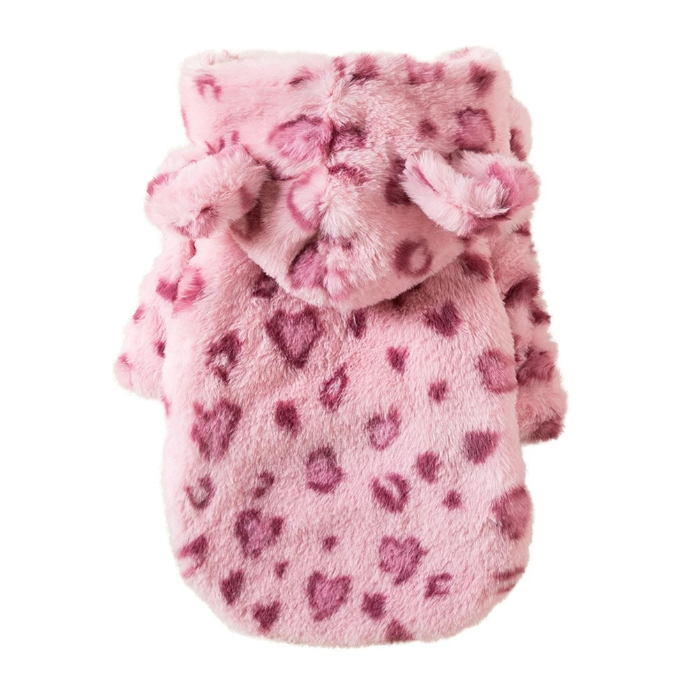 WildWarm Leopard Pet Hoodie