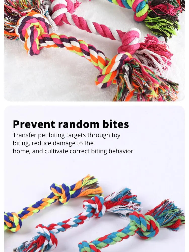Color Knot Cotton Rope Chew
