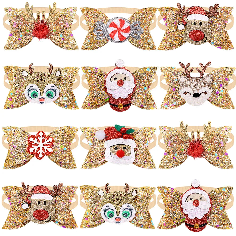 Necklace for Paws: New Year Party Bowties Set (5/10PCS)