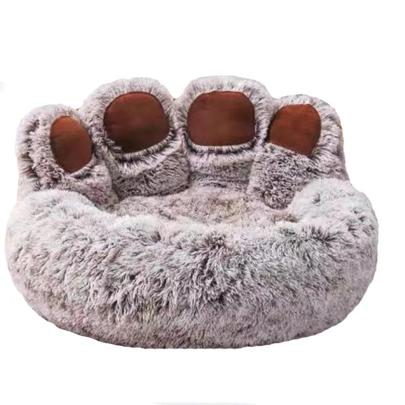 Ultra-Fluffy Calming Pet Bed – Warm Donut Nest for Dogs & Cats