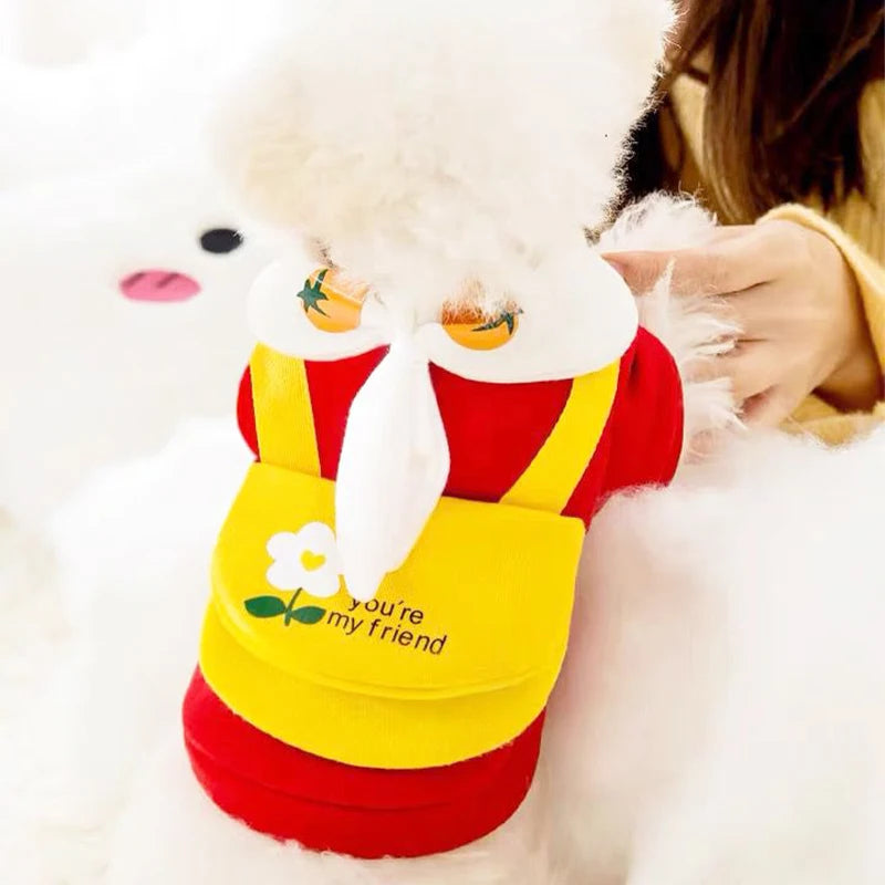 Winter Cartoon Dog Hoodie Sweatshirt (XS–XXL)