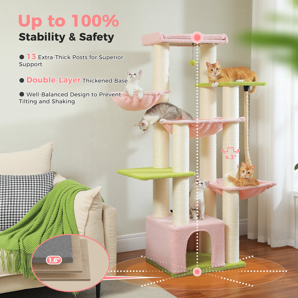 Extra-Large Climbing Tower for Big & Multi-Cat Homes