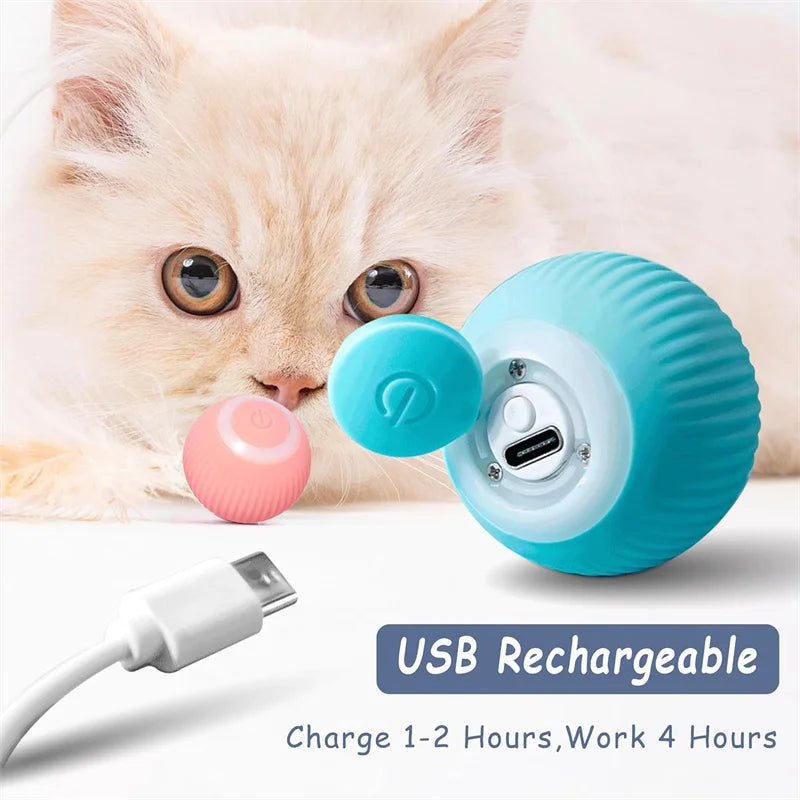 Smart Jump Ball Interactive Pet Toy (USB-C Rechargeable)