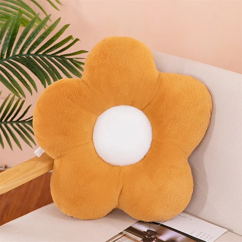 Flower Plush Pet Bed Mat – Soft Washable Cushion for Cats & Small Dogs, Cute Room Decor (30cm)